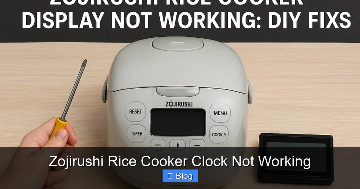 Zojirushi Rice Cooker Clock Not Working