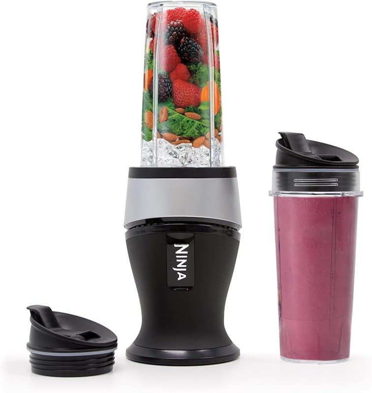 Ninja Fit Compact Personal Blender 700W Base with Two 16oz Cups for Sm