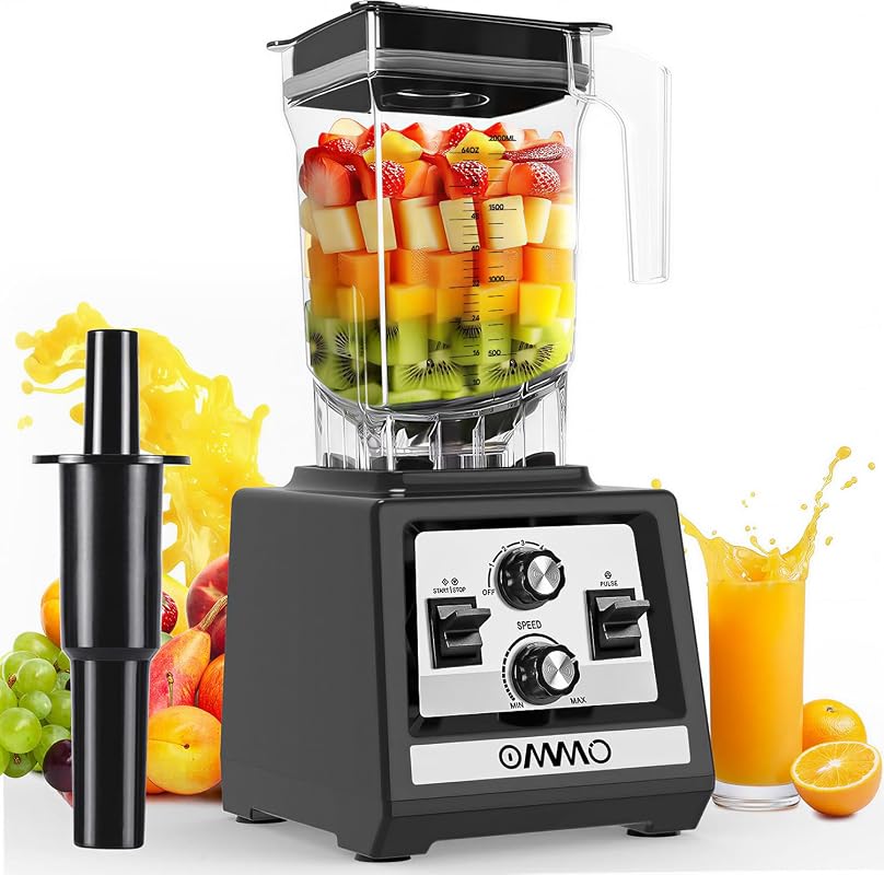 OMMO 1800W Professional Kitchen Countertop Blender