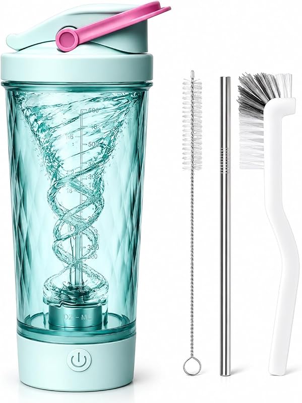 Prazzy 20oz Electric Protein Shaker Bottle