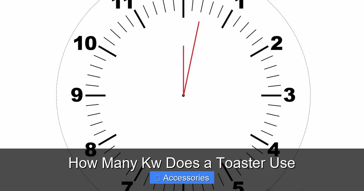 How Many Kilowatts Does A Toaster Use